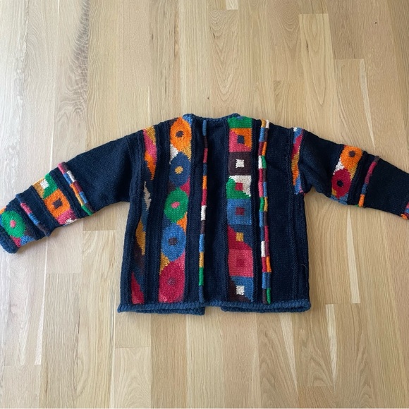 Vintage Newari Navy Cardigan - Picture 3 of 3